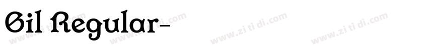 Gil Regular字体转换 Gil Regular字体转换